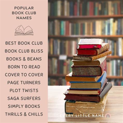 120 Best Book Club Names Clever Funny And Cute Every Little Name