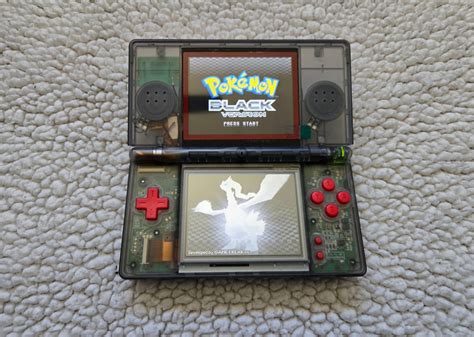 High Quality Custom Nintendo DS Lite Smoke Gray W/ Red Buttons - Etsy