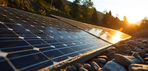 Installing a Solar Cell on a Roof. Solar Panels on Roof Stock Image ...