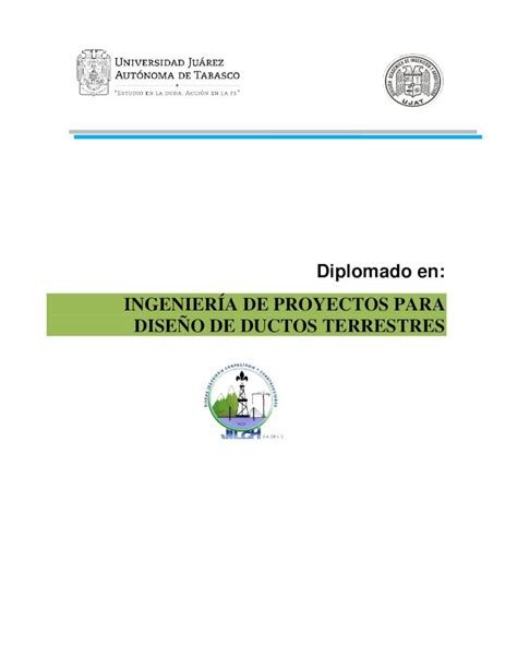 PDF INGENIERÍA DE PROYECTOS PARA DISEÑO DE DUCTOS 2016 1 9