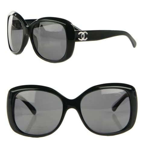 CHANEL CC Polarized Sunglasses 5183 Black 123012 FASHIONPHILE