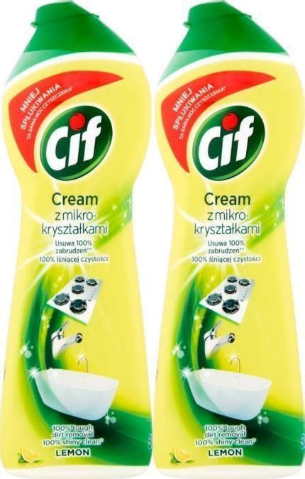 Cif Zestaw 2X Mleczko Do Czyszczenia Cream Lemon 780G Opinie I