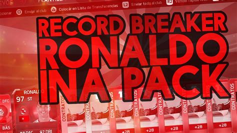 Record Breaker Ronaldo In A Pack Fifa Top Pack Reactions Youtube