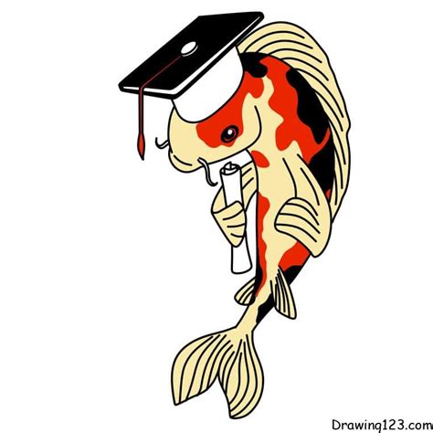 Koi Fish Drawing Tutorial How To Draw Koi Fish Step By Step Koi Fish