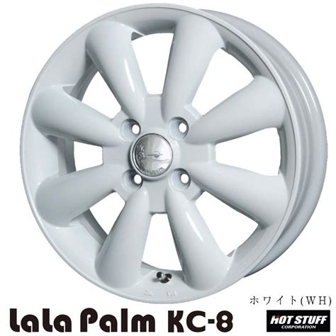 HOT STUFF 送料無料 ホットスタッフ LaLaPalm KC 8 4 5J 14 43 4H 100 14インチ 4H100 4 5J 432本セット 新品 カーライフ