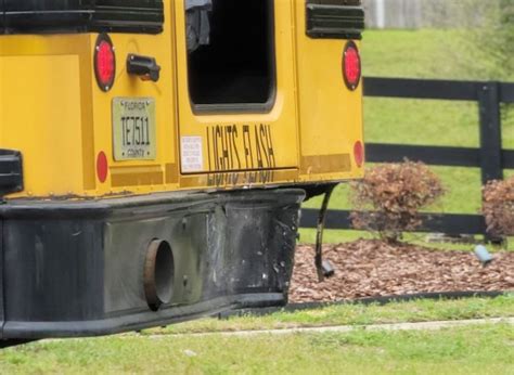 No Injuries On School Bus Rear Ended By Pickup Truck In Cantonment