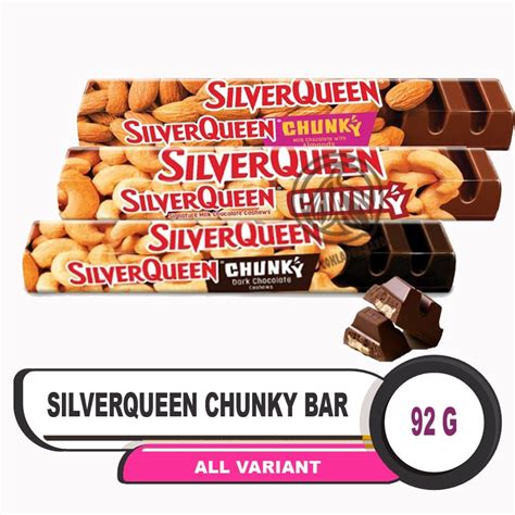 Jual SilverQueen 95gr Chunky Bar 95 Gram Cokelat Coklat SIlver Queen