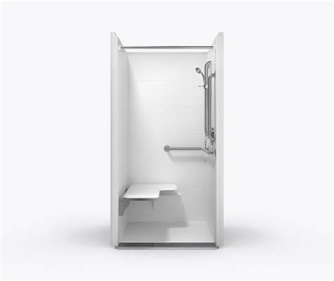 Xst Tr P Rf Acrylx Alcove One Piece Shower In White With