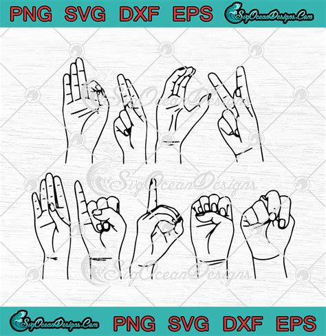 FJB Sign Language Fuck You Biden Funny SVG PNG EPS DXF Cricut File Svgoceandesigns