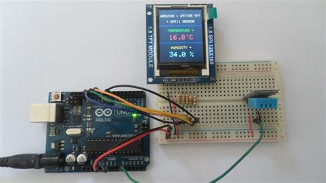 Interfacing Arduino With Dht11 Sensor And St7735 Tft Display