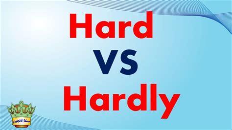 شرح الفرق بين Hard And Hardly Youtube