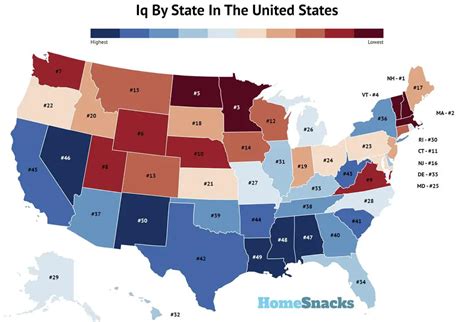 Iq By State In The United States For