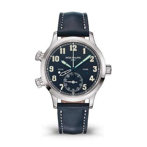 Patek Philippe G Calatrava Pilot Travel Time White Gold