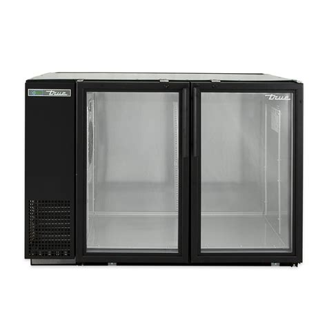 True Tbb 24gal 48g Hc Ld 48 Bar Refrigerator 2 Swinging Glass Doors Black 115v