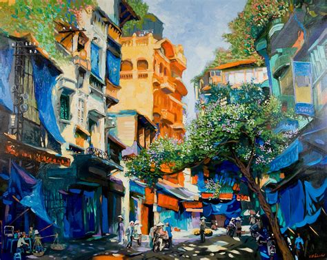 Morning Street Painting by Duong viet Nam - Fine Art America