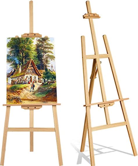 Zange Painting Holder Pine Wood Cm Inch Tall Adjustable Durable