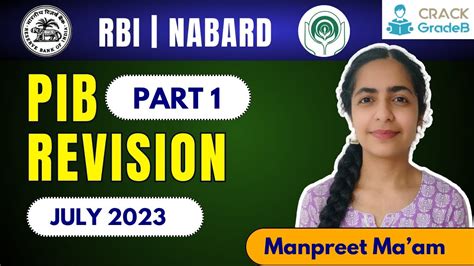 PIB Revision July 2023 Part 1 For IRDAI IFSCA RBI SEBI NABARD UPSC