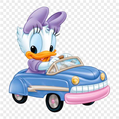 Daisy Duck Riding A Car PNG Image | Citypng