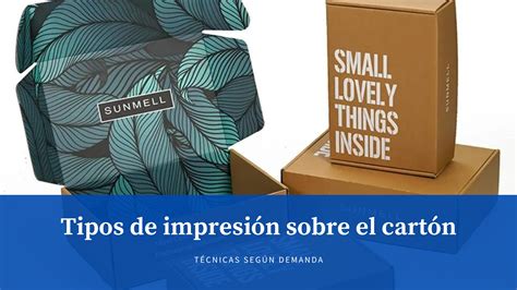 Tipos de impresión sobre el cartón Cajas y Precintos