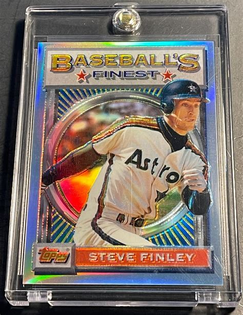 1993 STEVE FINLEY TOPPS FINEST REFRACTOR 9 ASTROS 045 EBay