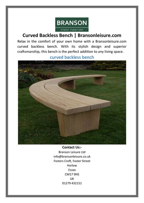 PPT - Curved Backless Bench Bransonleisure PowerPoint Presentation, free download - ID:12335732