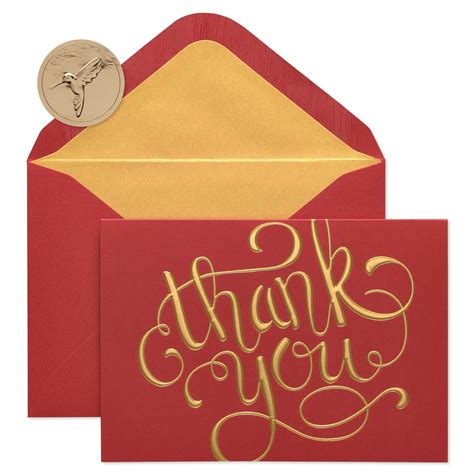 Papyrus Thank You Blank Boxed Holiday Cards 12 Count