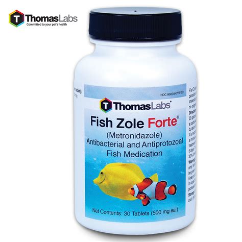 Fish Zole Forte 500 Mg Metronidazole Antibiotics 30 Tablets