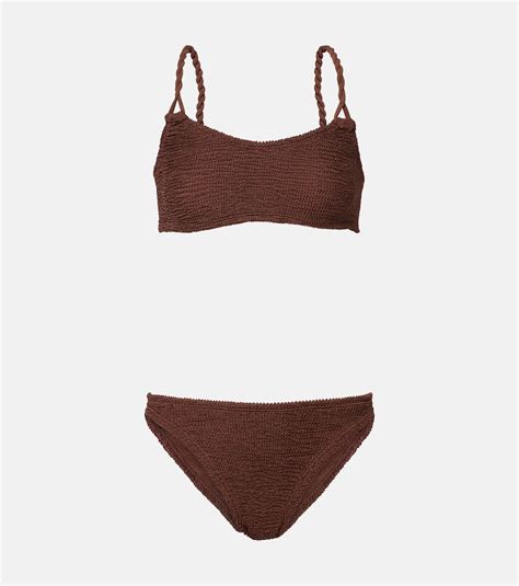 Hunza G Phoebe Bikini In Brown ModeSens