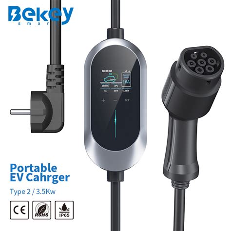 EV Home Electric Vehicle Charger Type 1 32A 7 4kw Portable EV Charger