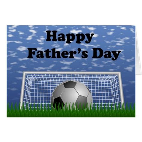 Happy Fathers Day Soccer Greeting Card Zazzle