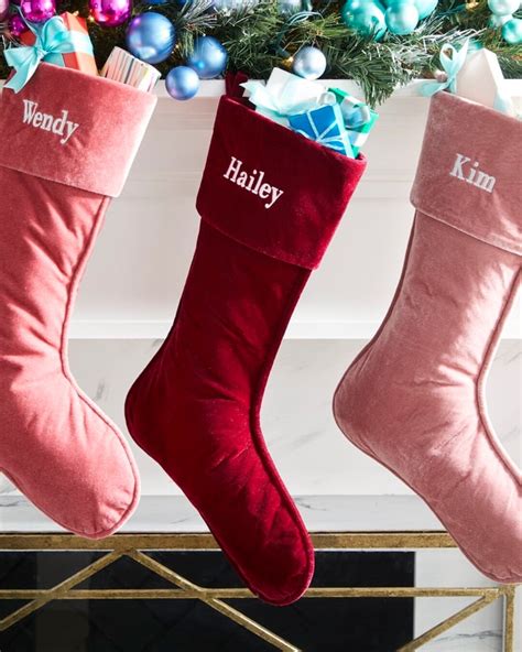 Personalized Velvet Christmas Stocking Custom Christmas Stockings 2023