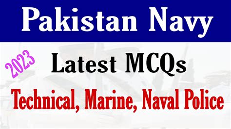 Pak Navy Technical Sailor Marine Naval Police Latest Mcqs Pak Navy