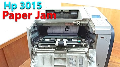 How To Fix Paper Jam Problem Hp Laserjet 3015 Printer Youtube