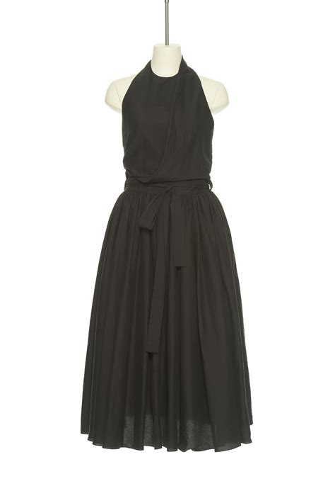 Ps24 Black Open Back Halterneck Dress Pushbutton