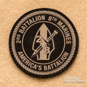 2nd Battalion 4th Marines Laser Engraved Patch - Target Indicators