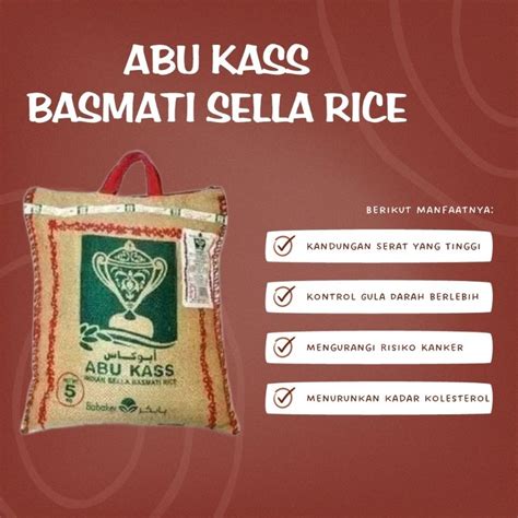 Jual Abukass Basmati Sella Rice Beras Arab Kg Shopee Indonesia