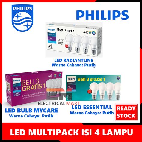 Jual Paket Pcs Lampu Bulb Led Philips Mycare W W W W W W