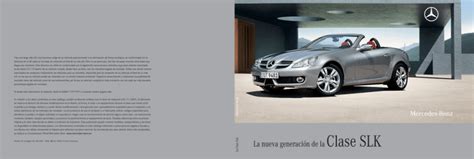 La Nueva Generación De La Clase Slk Mercedes Benz