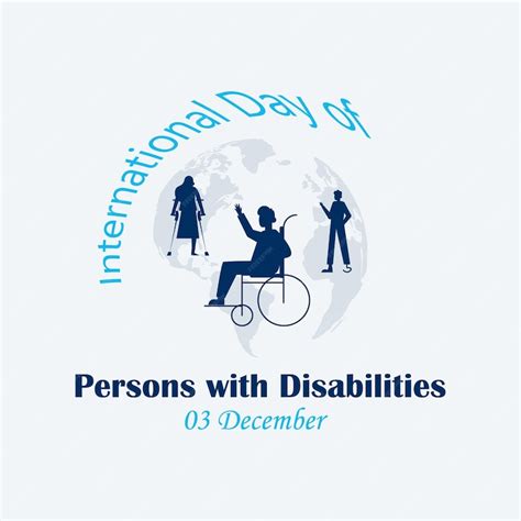 Premium Vector | International day of persons with disability.