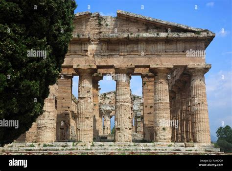 Temple Of Poseidon Second Temple Of Hera Paestum Campania Italy