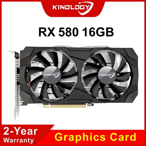 Kinology RX 580 16GB 2048SP Brand New Graphics Card RX588 GPU 16 G Game