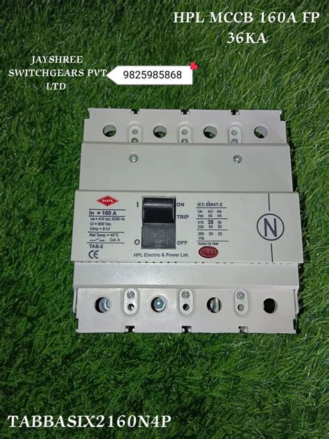 Four Pole HPL MCCB 160A FP 36 KA TABBASIX2160N4P At Rs 7759 In