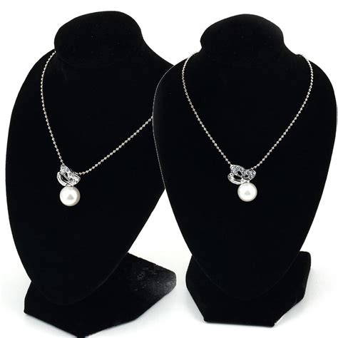 Happy Date 2packs Jewelry Bust Necklace Mannequin Display Stand For