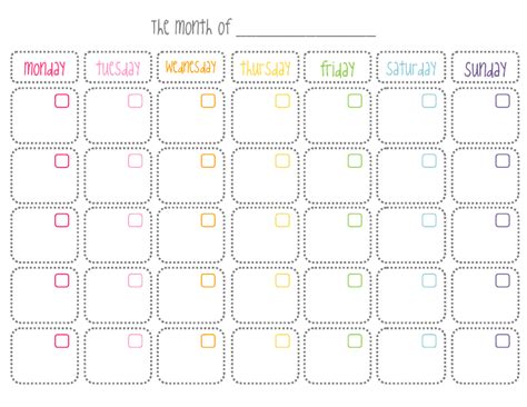 Cute Printable Calendars