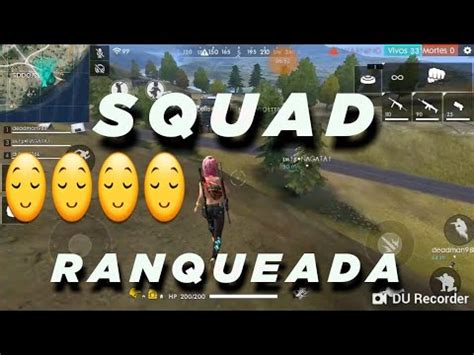 Squad Ranqueada Free Fire Teve Mitagem YouTube