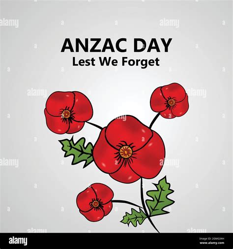 Anzac Day Australia Background Stock Vector Image And Art Alamy