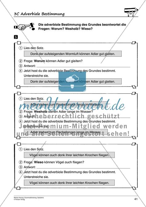 Adverbiale Bestimmung Umstandsbestimmung Meinunterricht