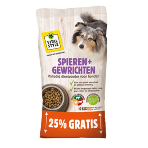 Vitalstyle Spierenandgewrichten Hond 12 3 Kg Aanbieding Ecodiervoeding Nl