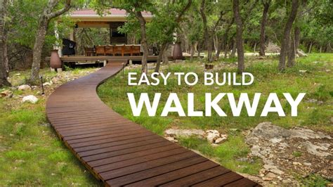 Easy To Build Diy Wooden Walkway Path To Outdoor Kitchen