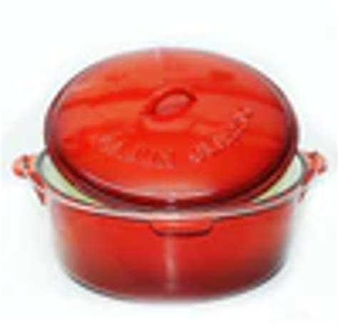 Cajun Classic 2 Qt Enamel Coated Cast Iron Dutch Oven Red Goodwood Hardware